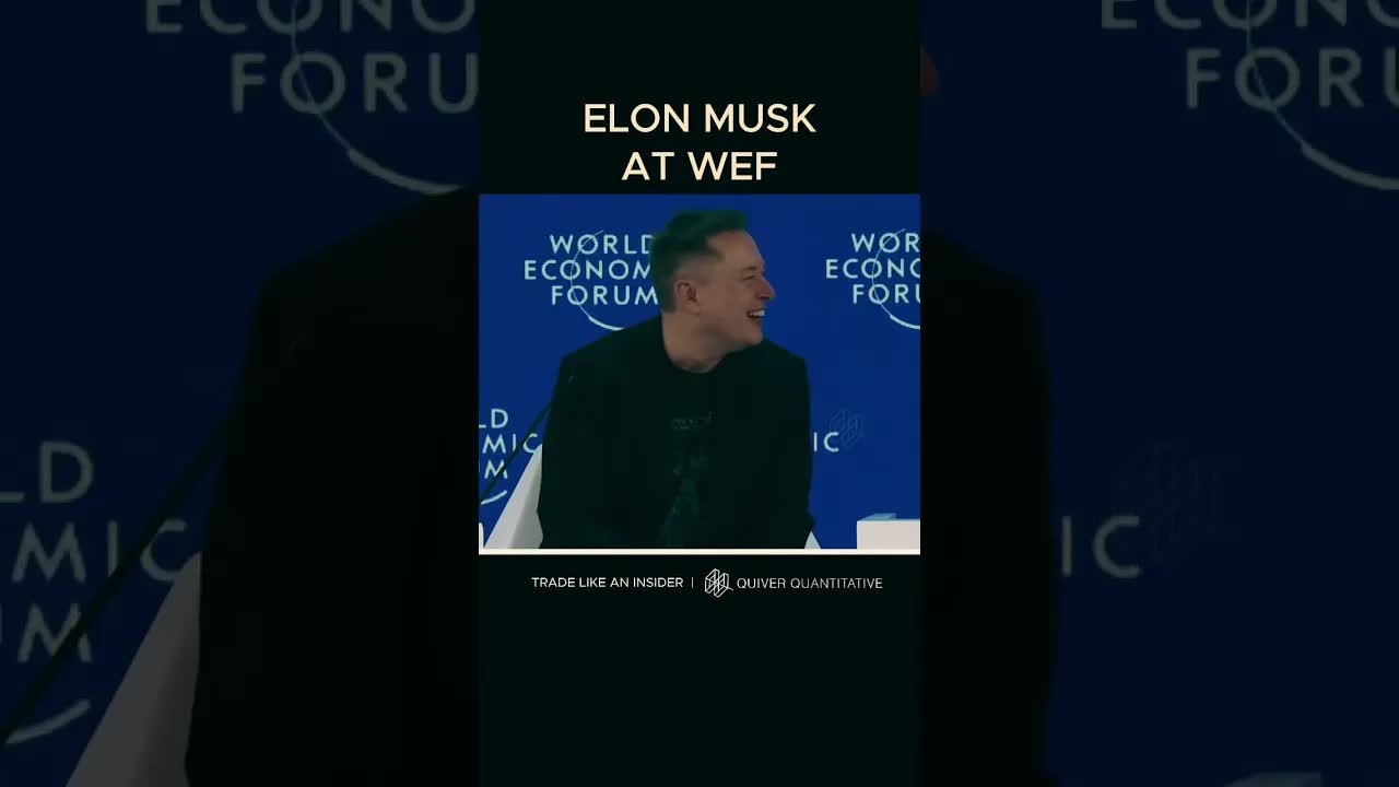 Elon Musk at the World Economic Forum in Davos