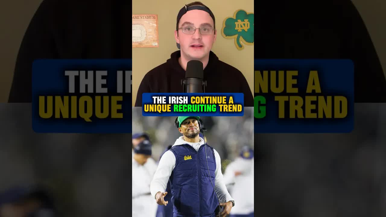 Freeman and the #Irish have locked in on their latest NFL legacy recruit 👀 #NotreDame #football