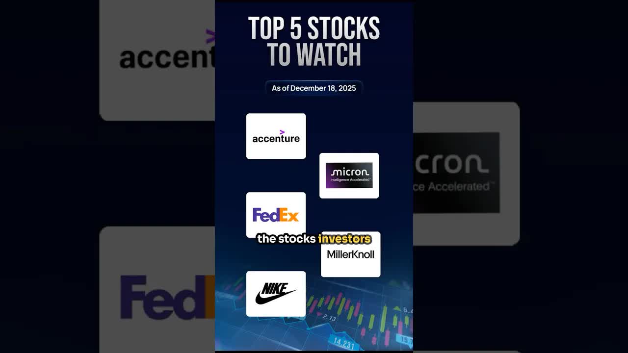 Top 5 Stocks To Watch Today 👀