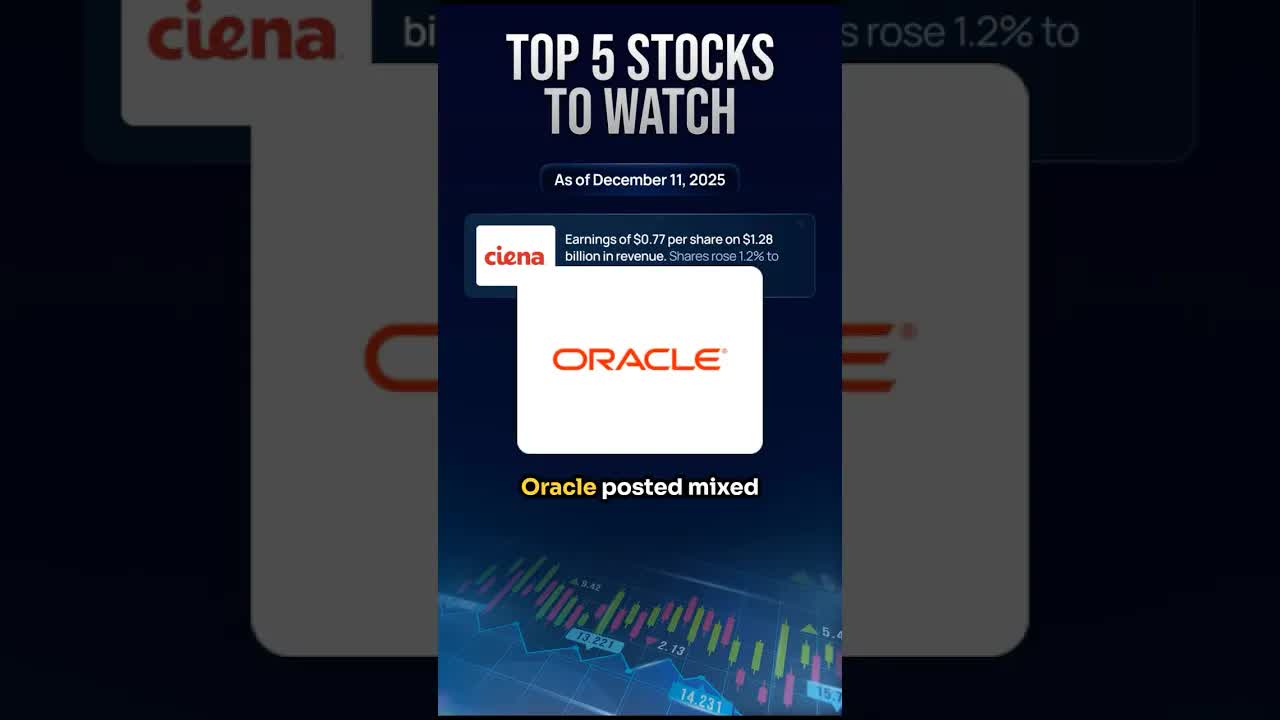 Stock Market Today: Top 5 Stocks To Watch