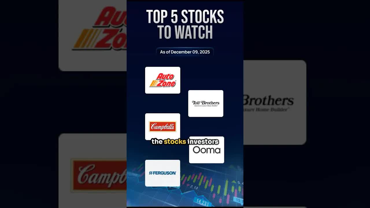 Top 5 Stocks To Watch December 9th