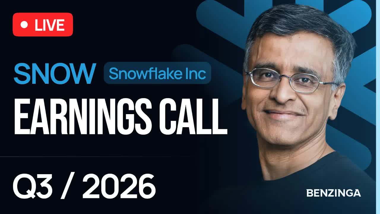 Snowflake Earnings Call Q3 2026 | $SNOW | 🔴 WATCH LIVE