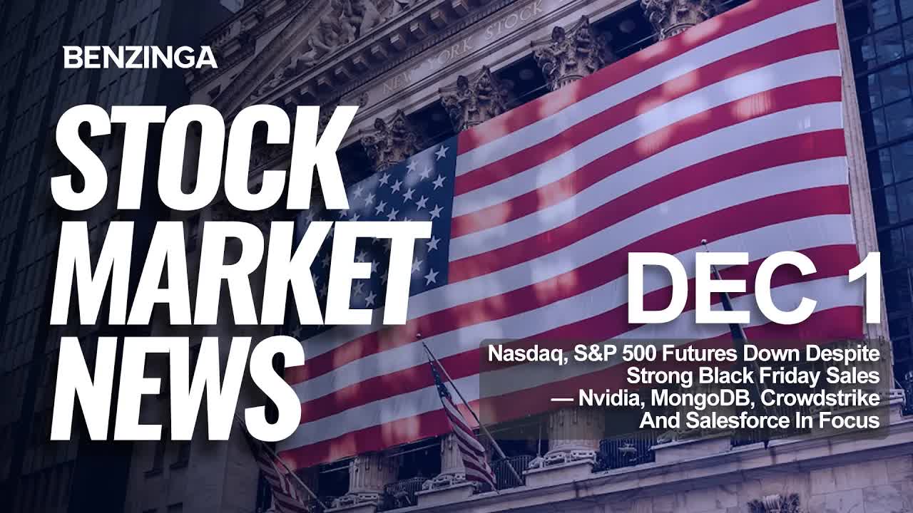 Stock Market News Today | Futures Down Despite Strong Black Friday Sales | Dec 1, 2025