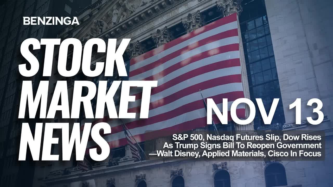 Stock Market News Today | Trump Signs Bill To Reopen Government | Nov 13, 2025