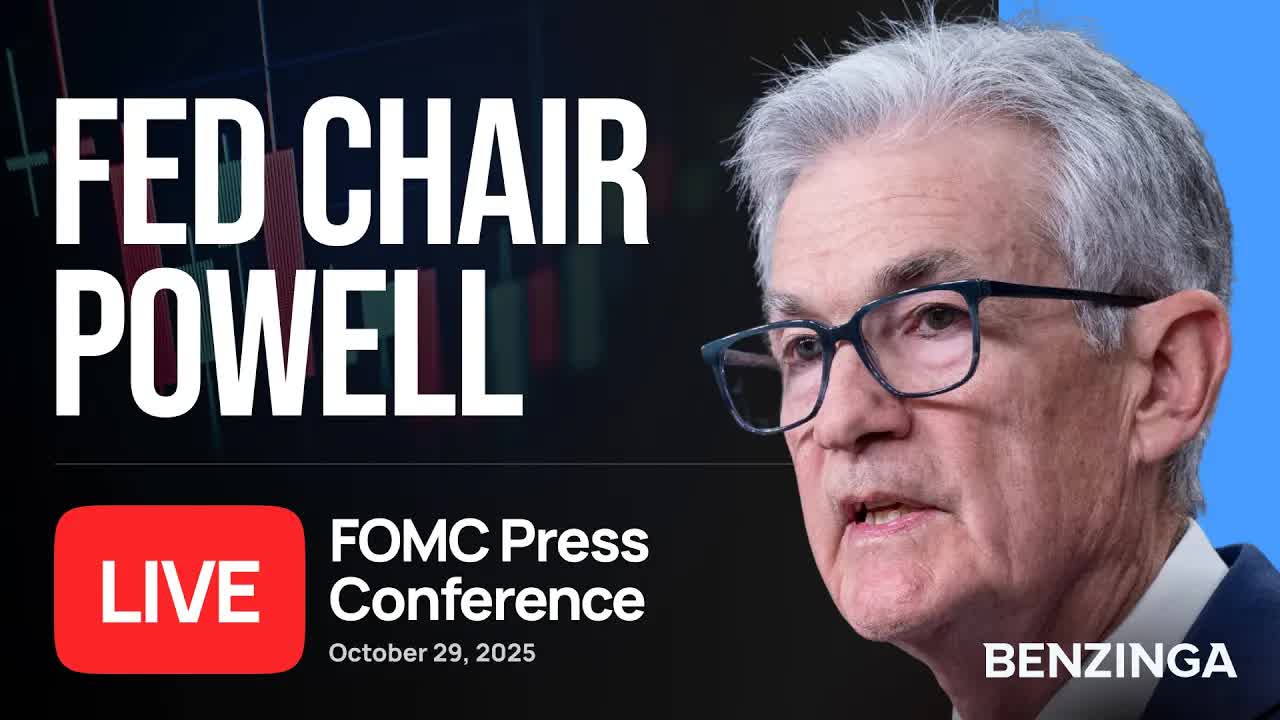 Fed Chair Jerome Powell FOMC Rate Decision | LIVE Press Conference | October 29, 2025