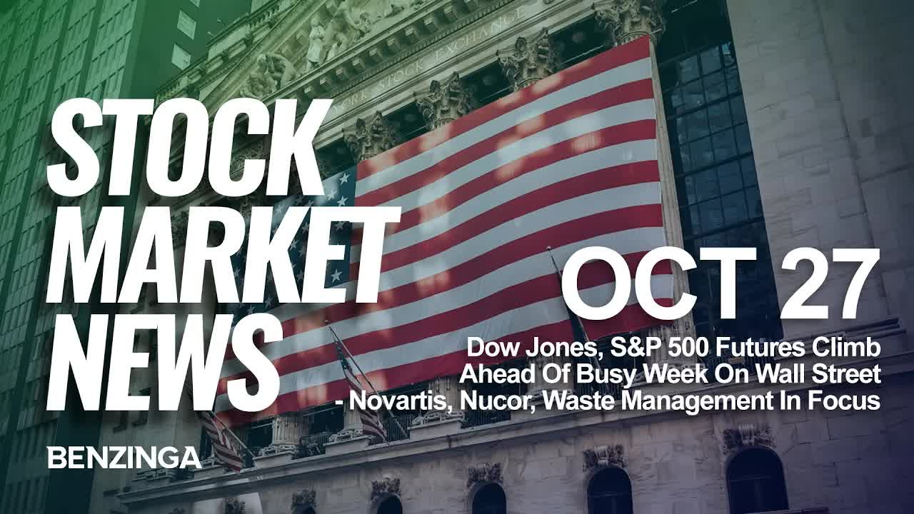 Dow Jones, S&P 500 Futures Climb Ahead Of Busy Week On Wall Street