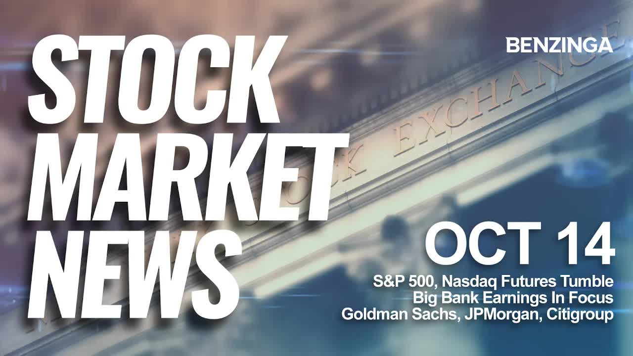 Stock Market News Today |  Big Bank Earnings—Goldman Sachs, JPMorgan, Citigroup In Focus | Oct 14