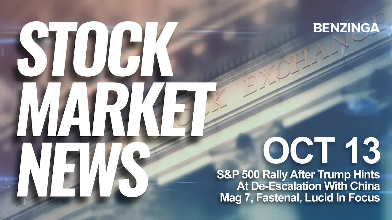 Stock Market News Today |  S&P 500 Rally After Trump Hints At De-Escalation With China | Oct13