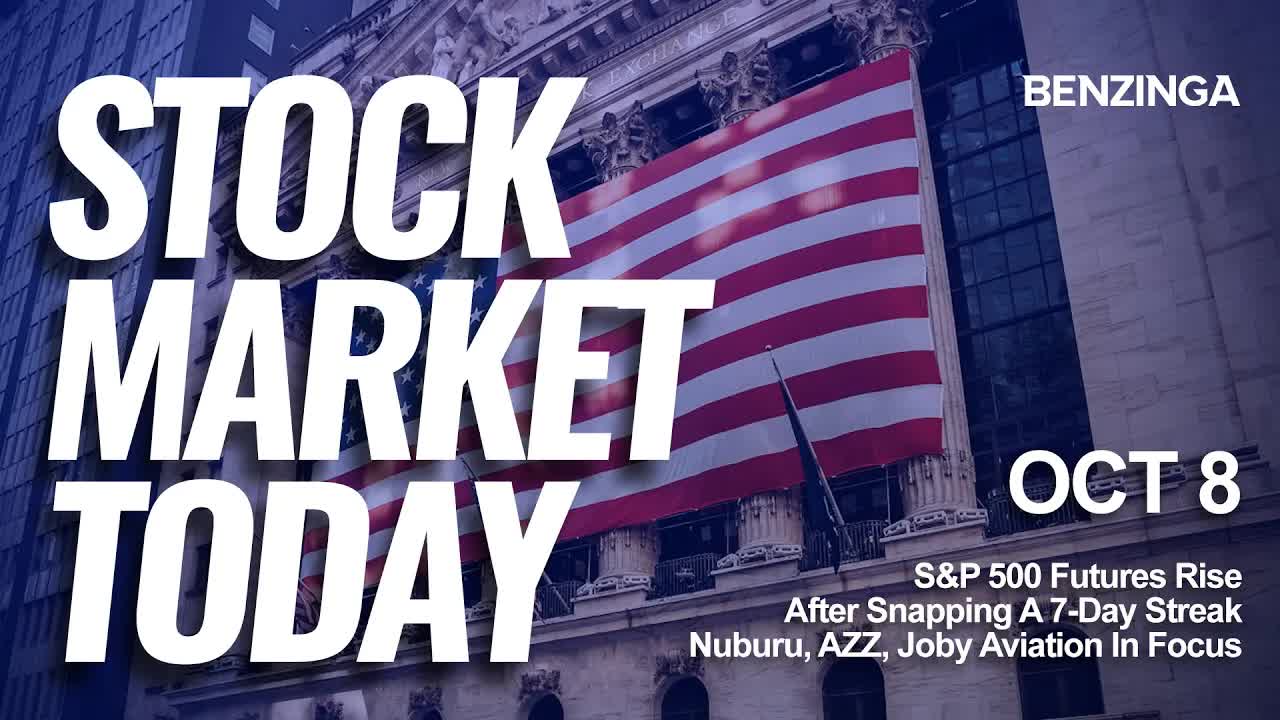 S&P 500 Futures Rise After Snapping A 7-Day Streak—Nuburu, AZZ, Joby Aviation In Focus