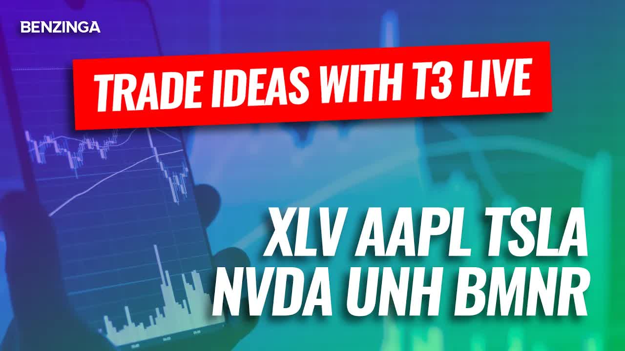 Trade Ideas With T3 Live | XLV, AAPL, TSLA, NVDA, UNH, BMNR, NBIS, IREN, WULF