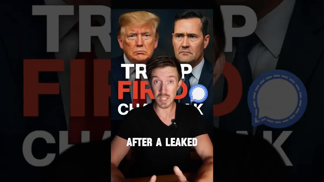 🇺🇸 Trump Fires Top Advisor After Secret War Chat Leak!
