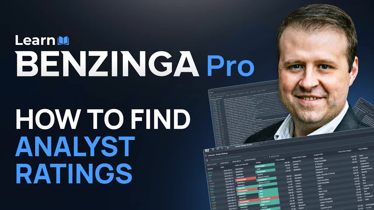 How to Quickly Find & Master Analyst Ratings | Benzinga Pro