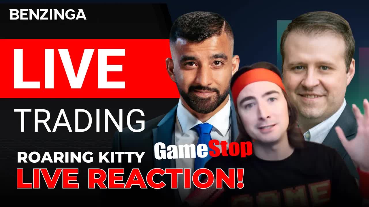 🔴 $GME LIVE Stocks & Options Trading With Benzinga + Roaring Kitty LIVE Reaction!