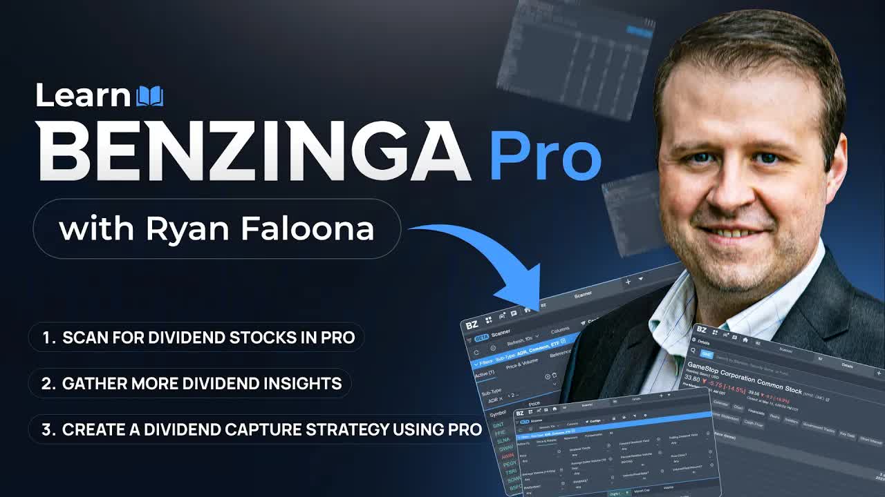 How to Find Dividend Stocks: Scan, Analyze, and Capture with Benzinga Pro