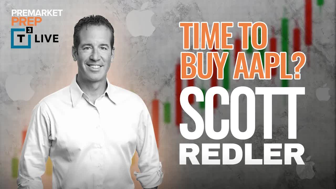 Is The Low In On Apple, And Is It Time To Buy? $AAPL | Scott Redler, - T3 Live