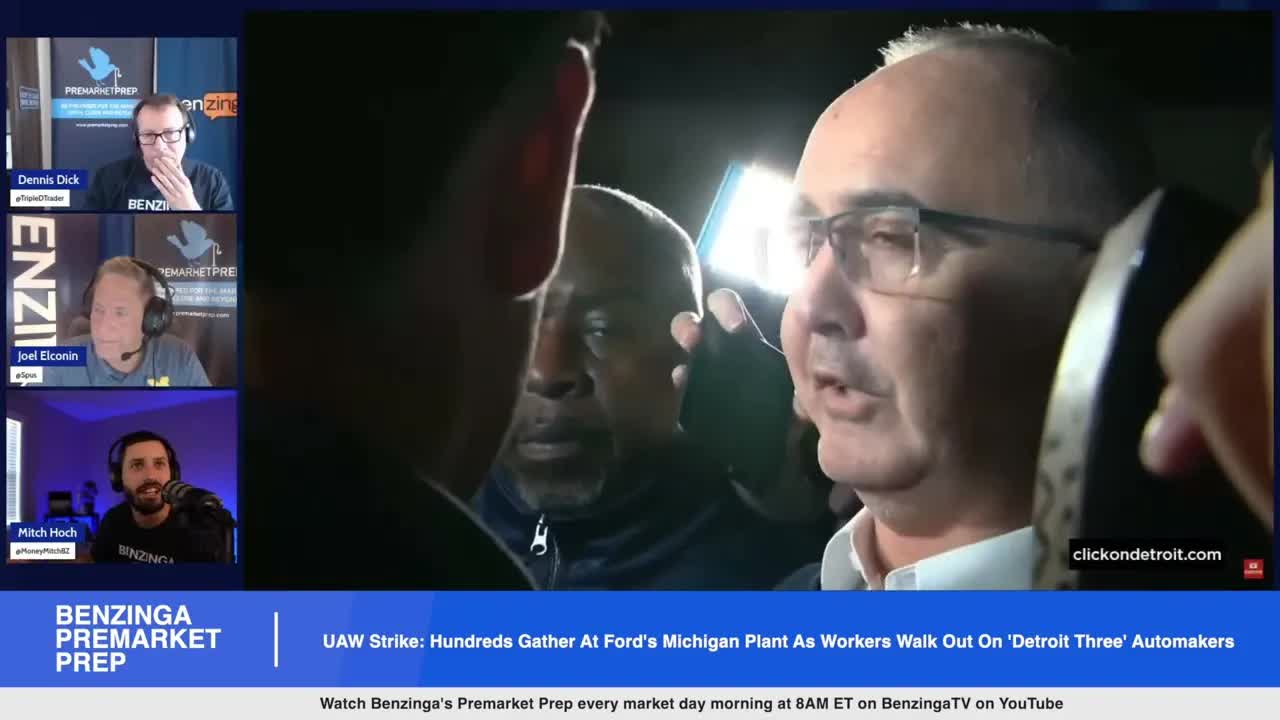 UAW Strike: Hundreds Gather At Ford's Michigan Plant As Workers Walk Out On 'Detroit 3' Automakers