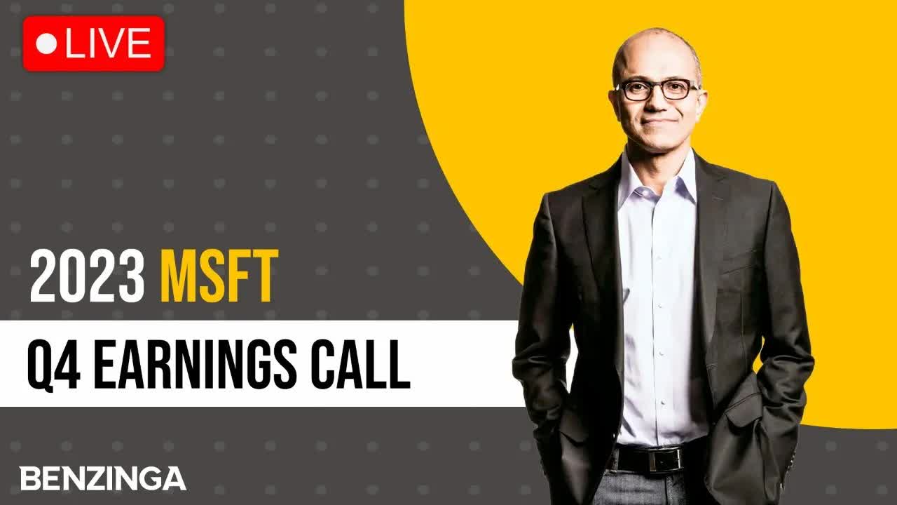 WATCH LIVE: Microsoft Q4 Earnings Call $MSFT