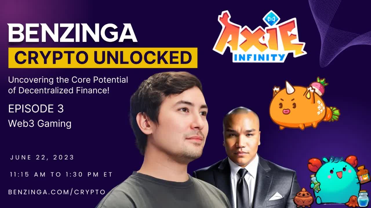Axie Infinity's Jihoz Interview, Benzinga Crypto Unlocked: Web3 Gaming x Hantao x Rojan X Osito Lima