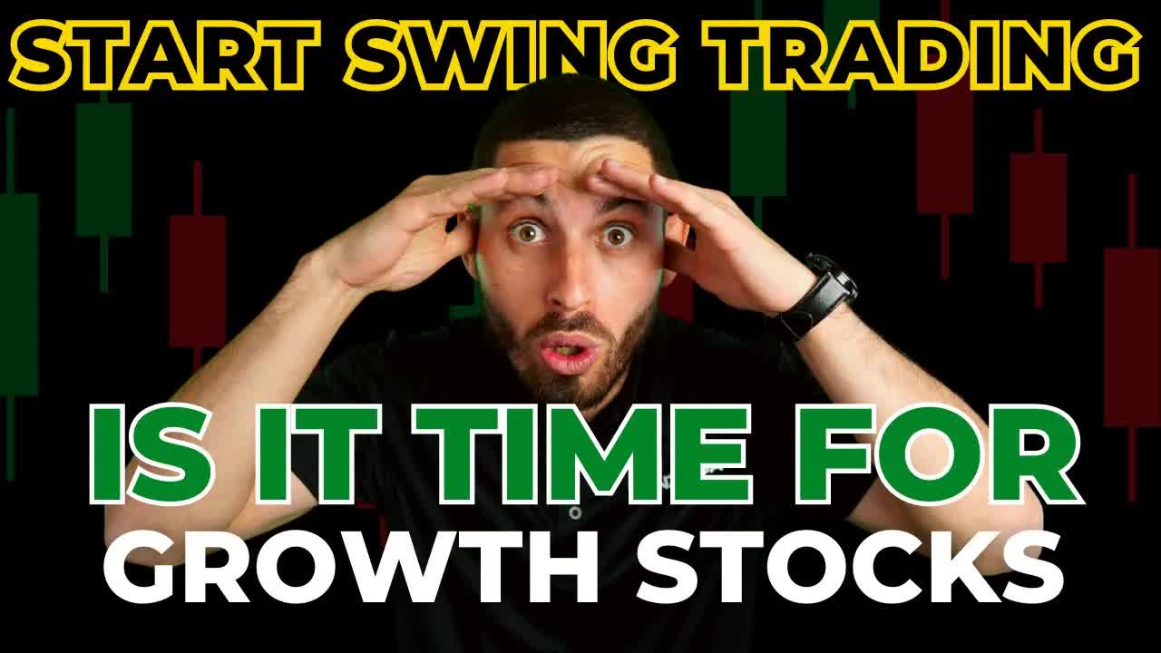 Growth Stock Bottom?  Live Start Swing Trading