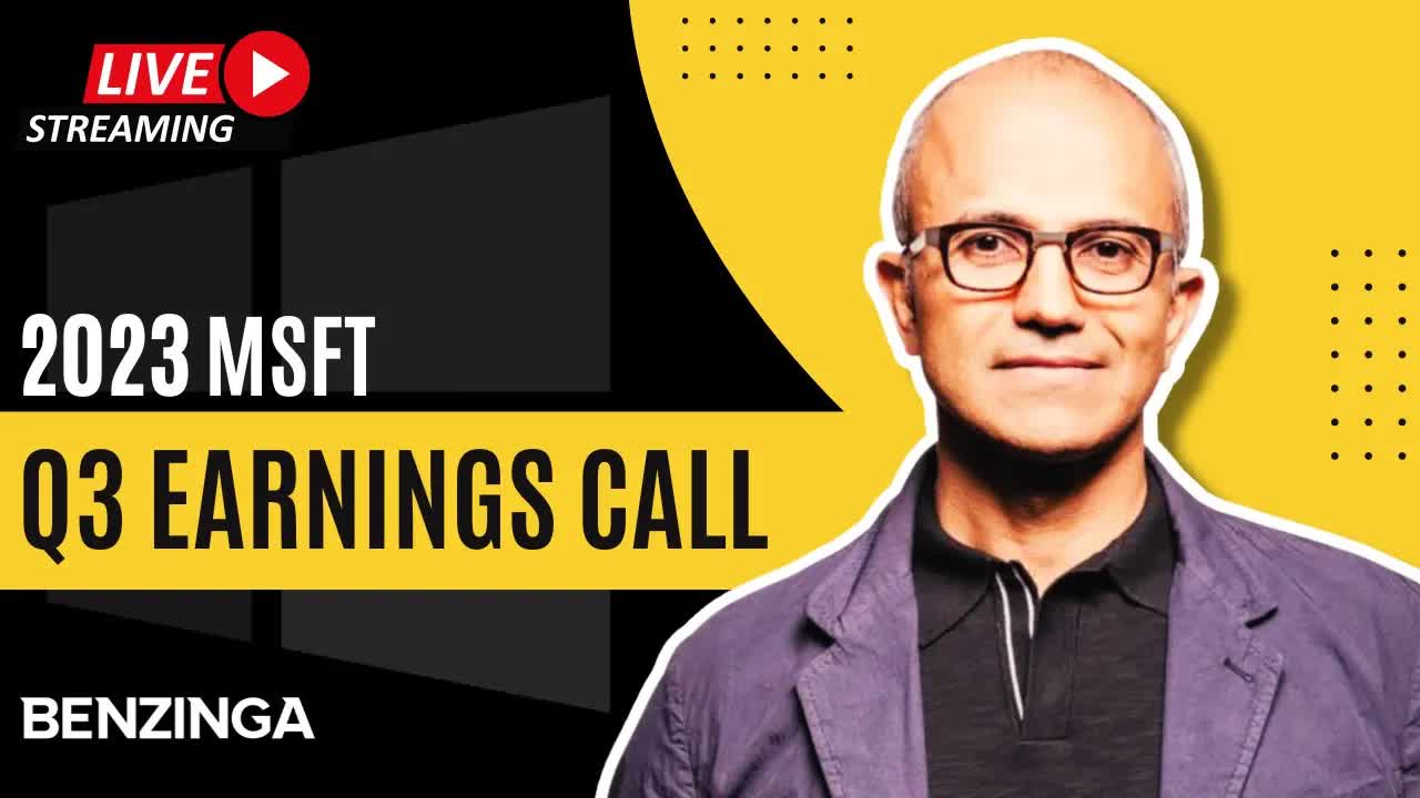 WATCH LIVE: Microsoft Q3 Earnings $MSFT