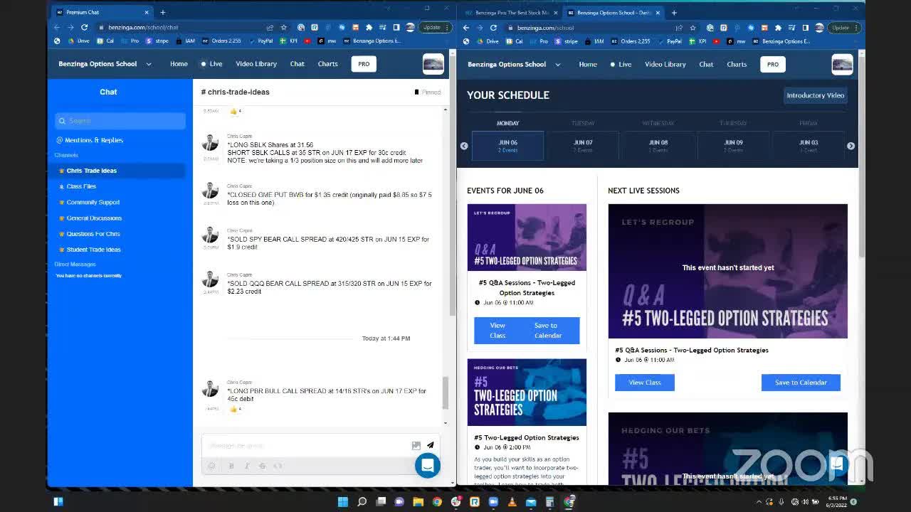 Benzinga Options School LIVE Demo! Single Leg Options Strategies - Sneak Peak