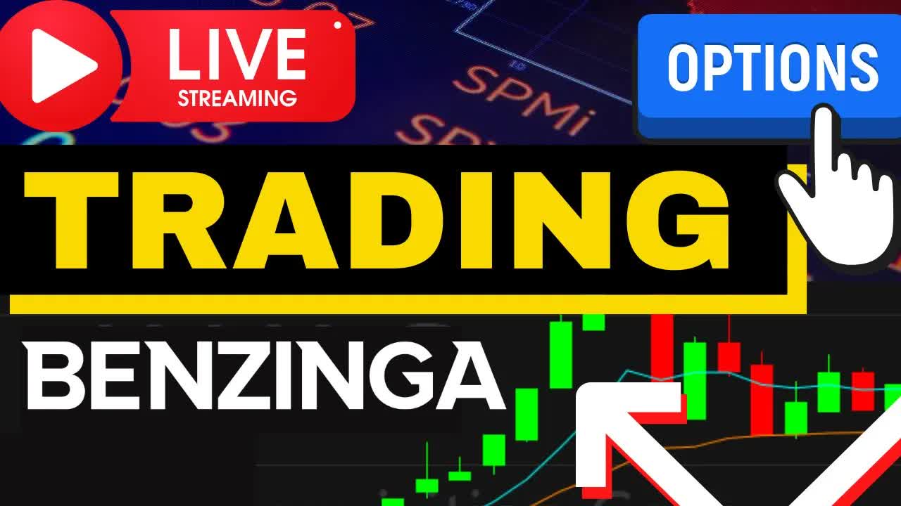 LIVE Trading with Benzinga - Day Trading & Options Trading  PYPL AMD LCID