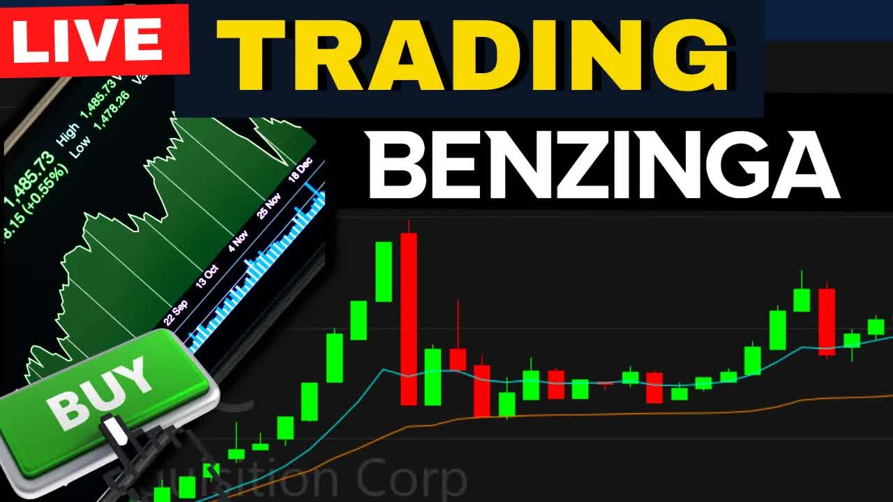 LIVE Trading with Benzinga | Daytrading & Options Trading Stocks TSLA AAPL LCID AMC