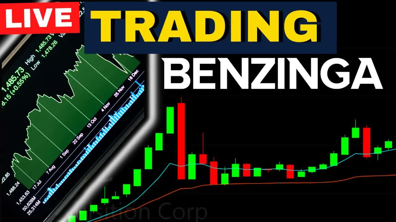 LIVE Trading with Benzinga | Daytrading & Options Trading Stocks TSLA AAPL LCID AMC