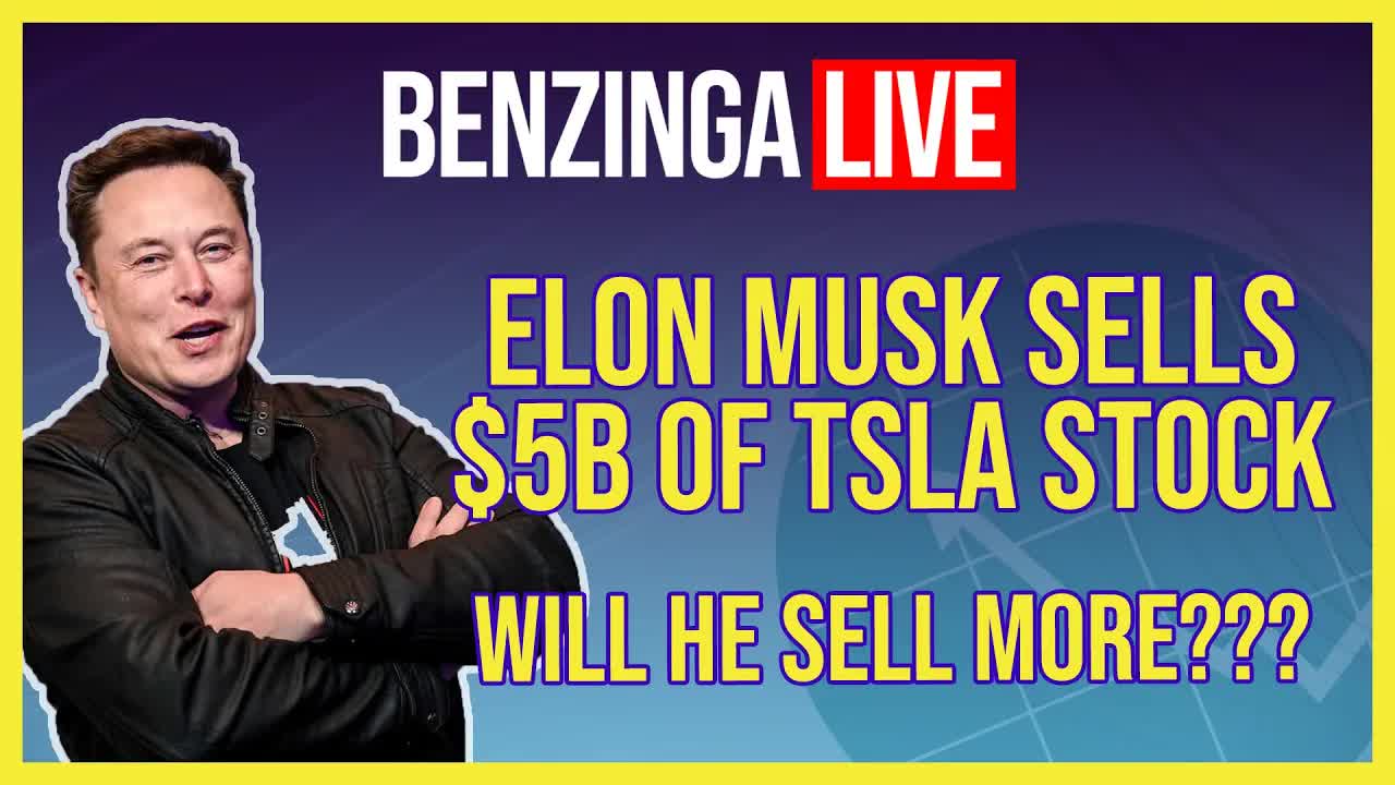 Elon Musk Sells $5 Billion of Tesla Shares... Will He Sell More? | Benzinga Live
