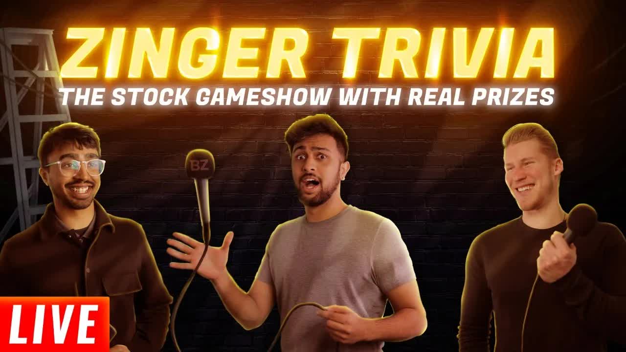 Zinger Stock Trivia | Stock Market Live 🚨