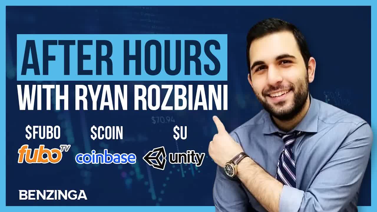 Fubo, Coinbase, Unity Reaction $FUBO $COIN $U | After Hours with Ryan Rozbiani | Bitcoin LIVE 🚨