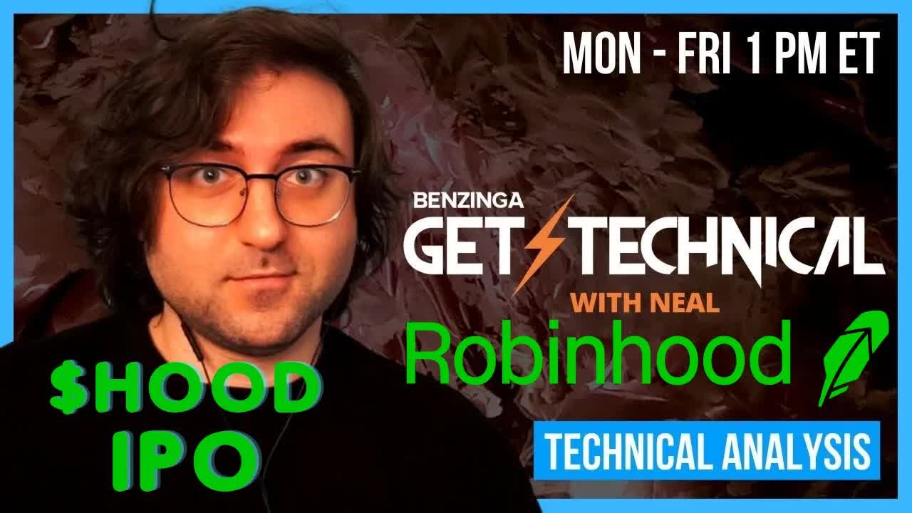 $HOOD IPO Technical Analysis | Get Technical | Stock Market Live 🚨