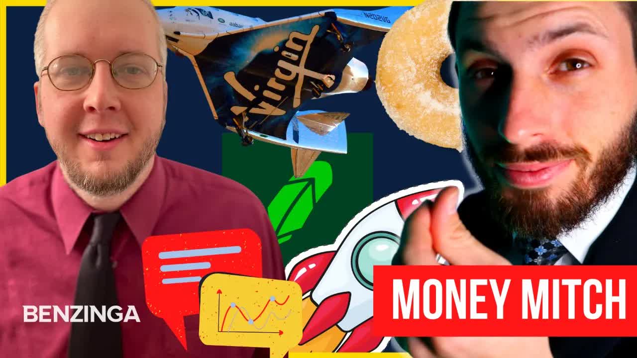 SPCE DNUT Robinhood Stories of the WEEK! | Happy Hour Money Mitch | Benzinga Stock Market Live