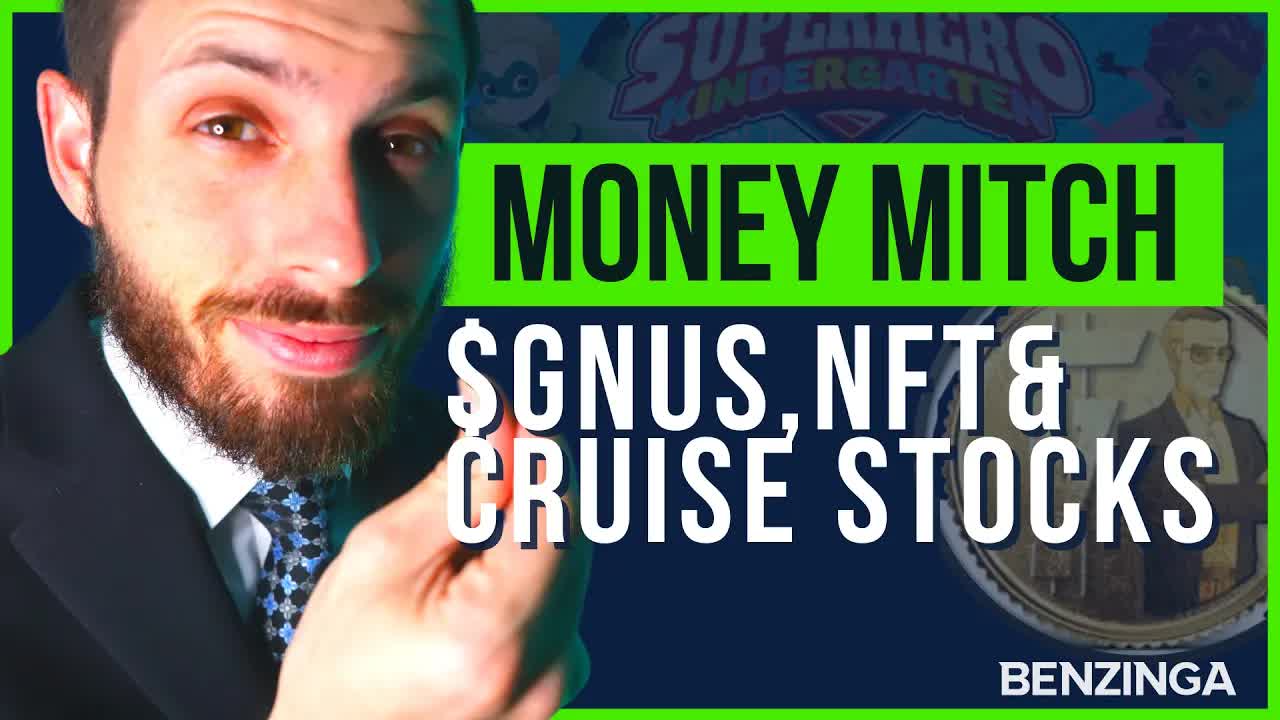 GNUS stock, $MUDS Topps NFT, Cruise Stocks | MONEY MITCH | Benzinga Stock Market Live