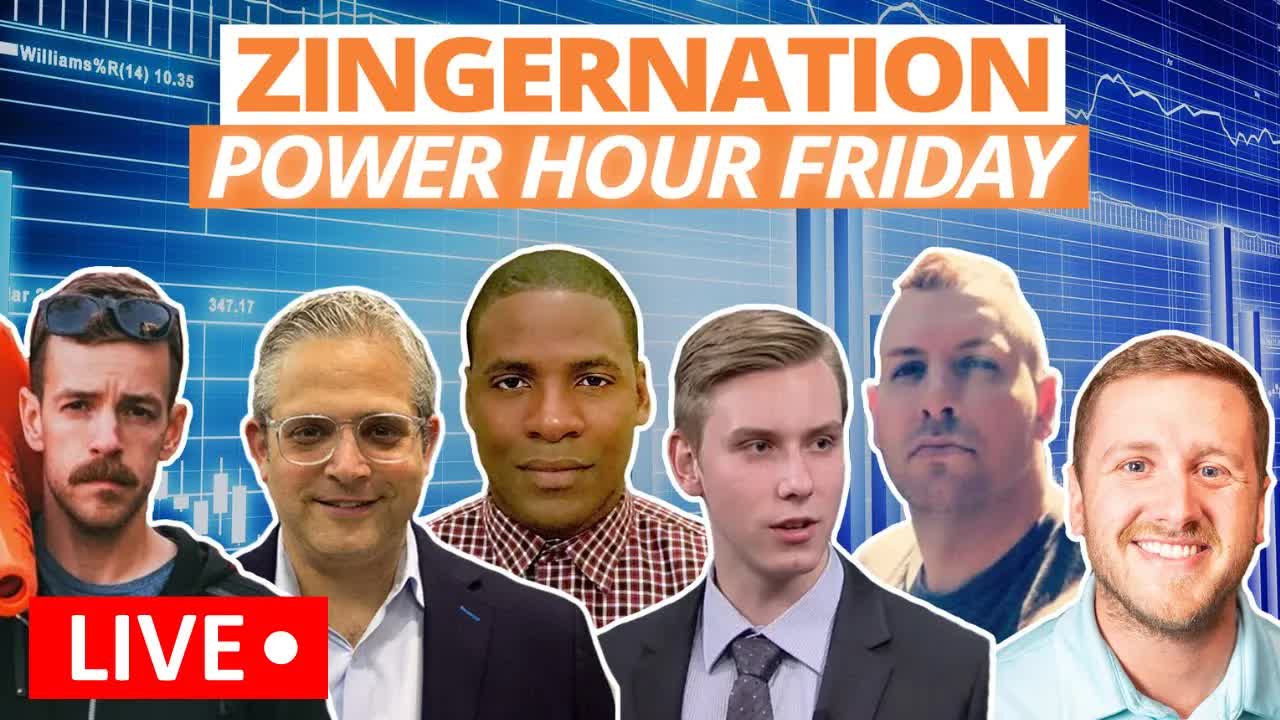ZingerNation Power Hour Friday | Benzinga Live Stock Market