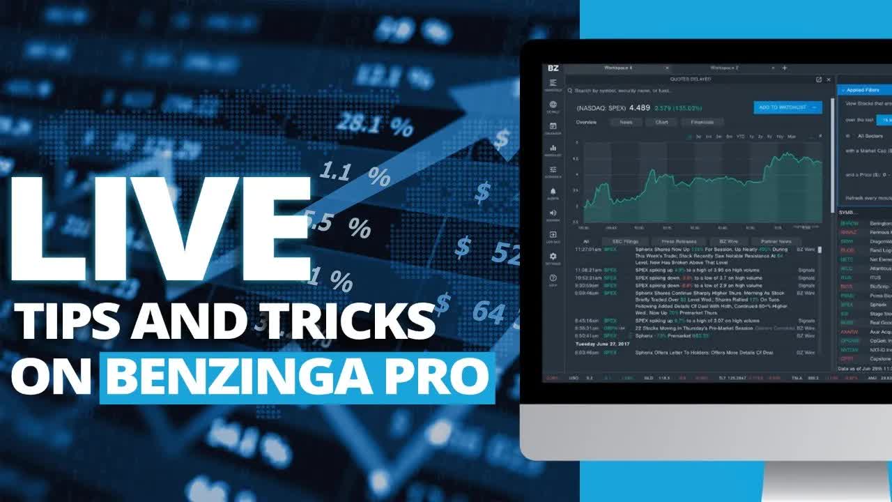 Trading with Benzinga Pro | Benzinga Live Stock Market