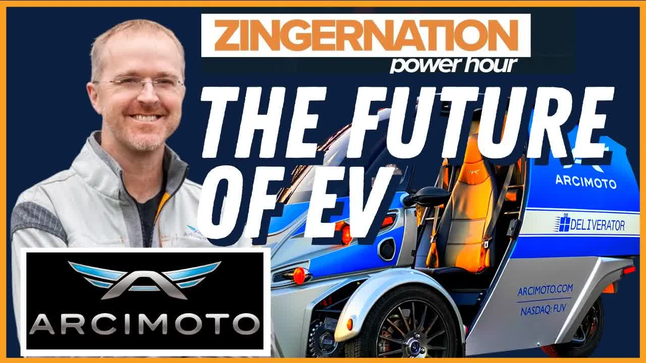 Future of EVs w/ $FUV Arcimoto CEO & Interview w/ $GMBL CEO, Grant Johnson | ZingerNation Power Hour