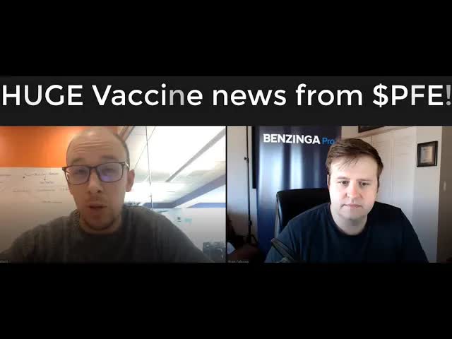 $PFE Pfizer Coronavirus Vaccine 90% Effectiveness | Benzinga Pro Alert