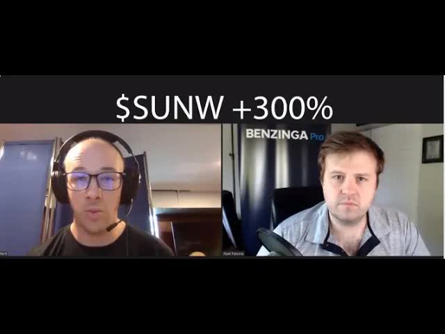 $SUNW SunWorks Inc +300% Move Of The Day | Benzinga Pro Market Alert Daytrading