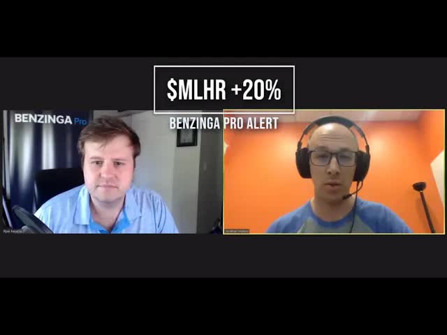 $MLHR +20% Benzinga Pro Market Alert 9/17/2020