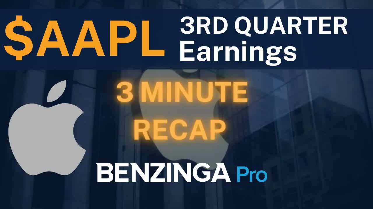 Benzinga PRO: $AAPL | APPLE Earnings In 3 Quick Mins