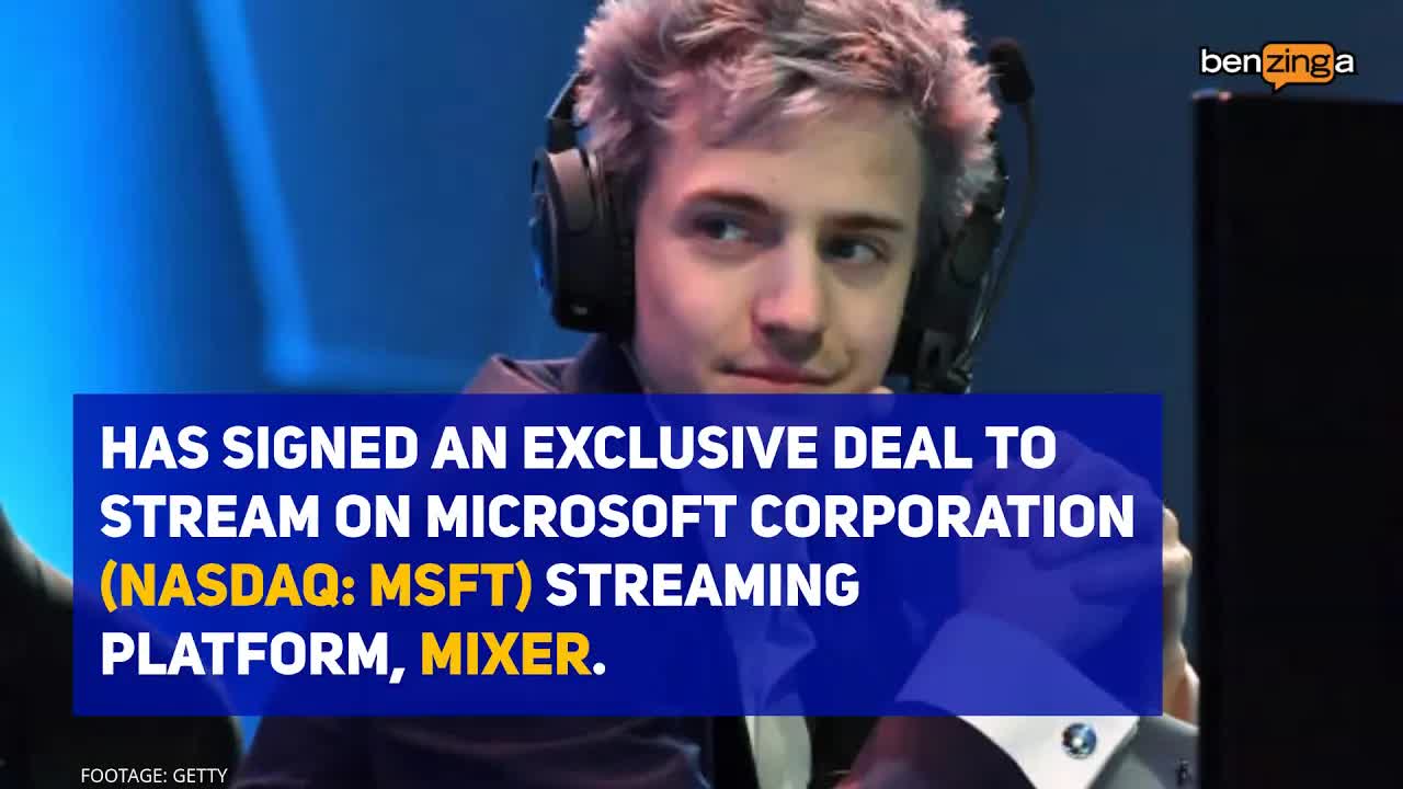 'Ninja' Leaves Amazon's Twitch (AMZN) To Sign With Microsoft's (MSFT) Mixer