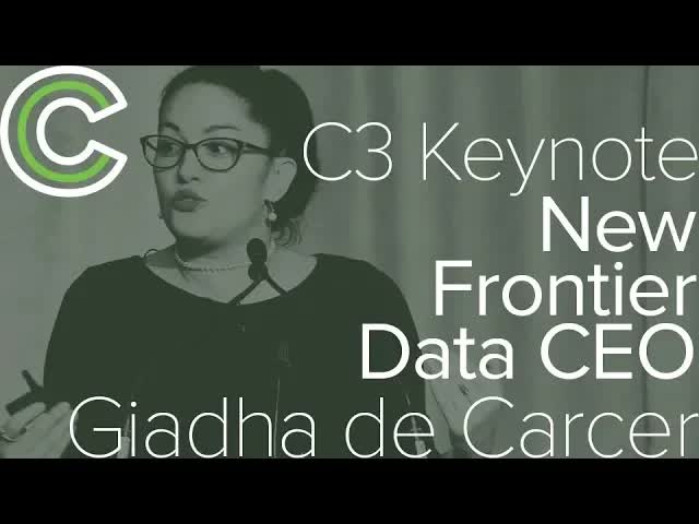 C3 Keynote Delivered by New Frontier Data CEO Giadha de Carcer