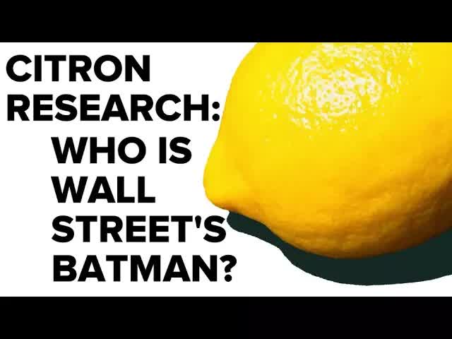 Citron Research: Who is Wall Street's Batman?