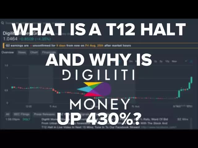 What is a T12 Halt and Why is Digiliti Money up 430%?