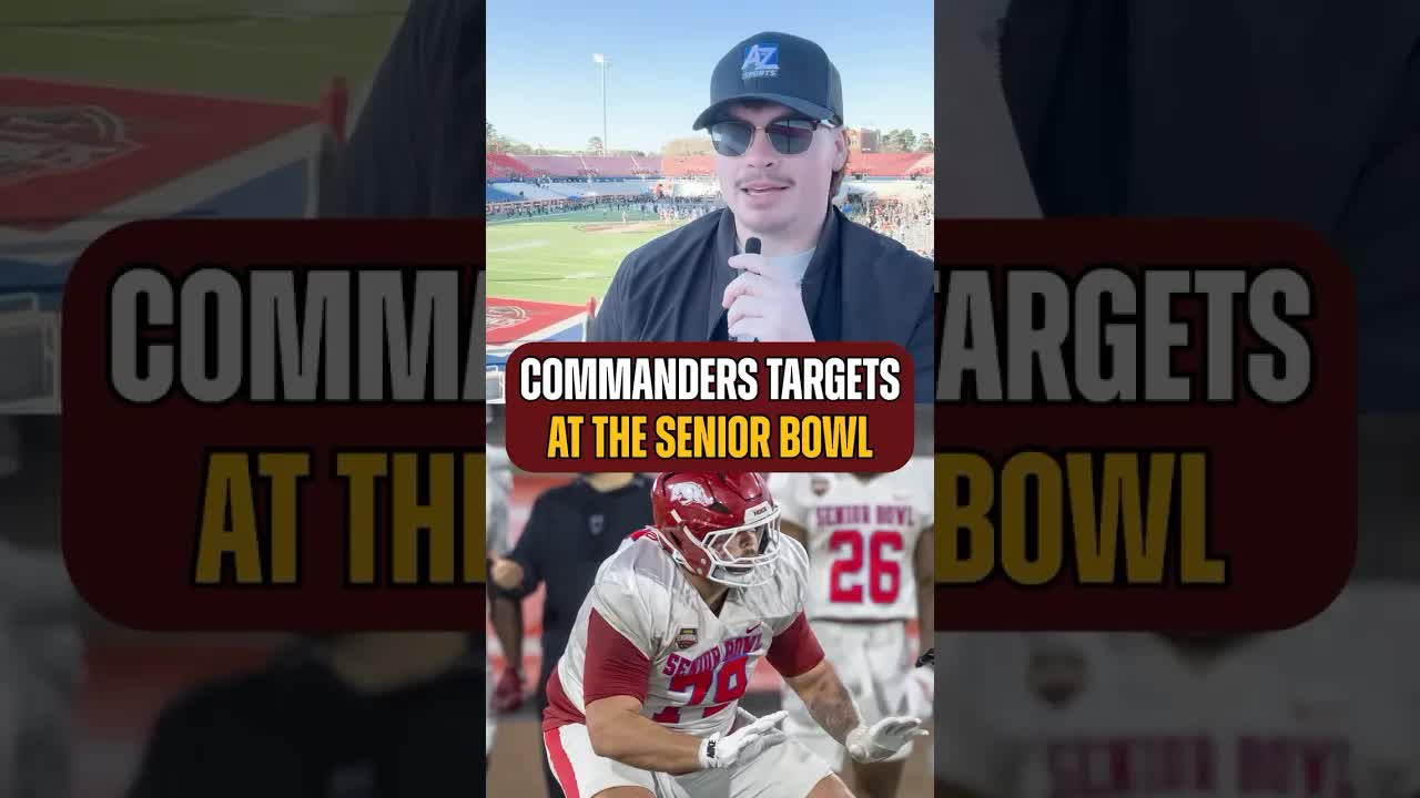 The #Commanders should keep a close eye on these guys. #seniorbowl #nfldraft #atozsports #nfl