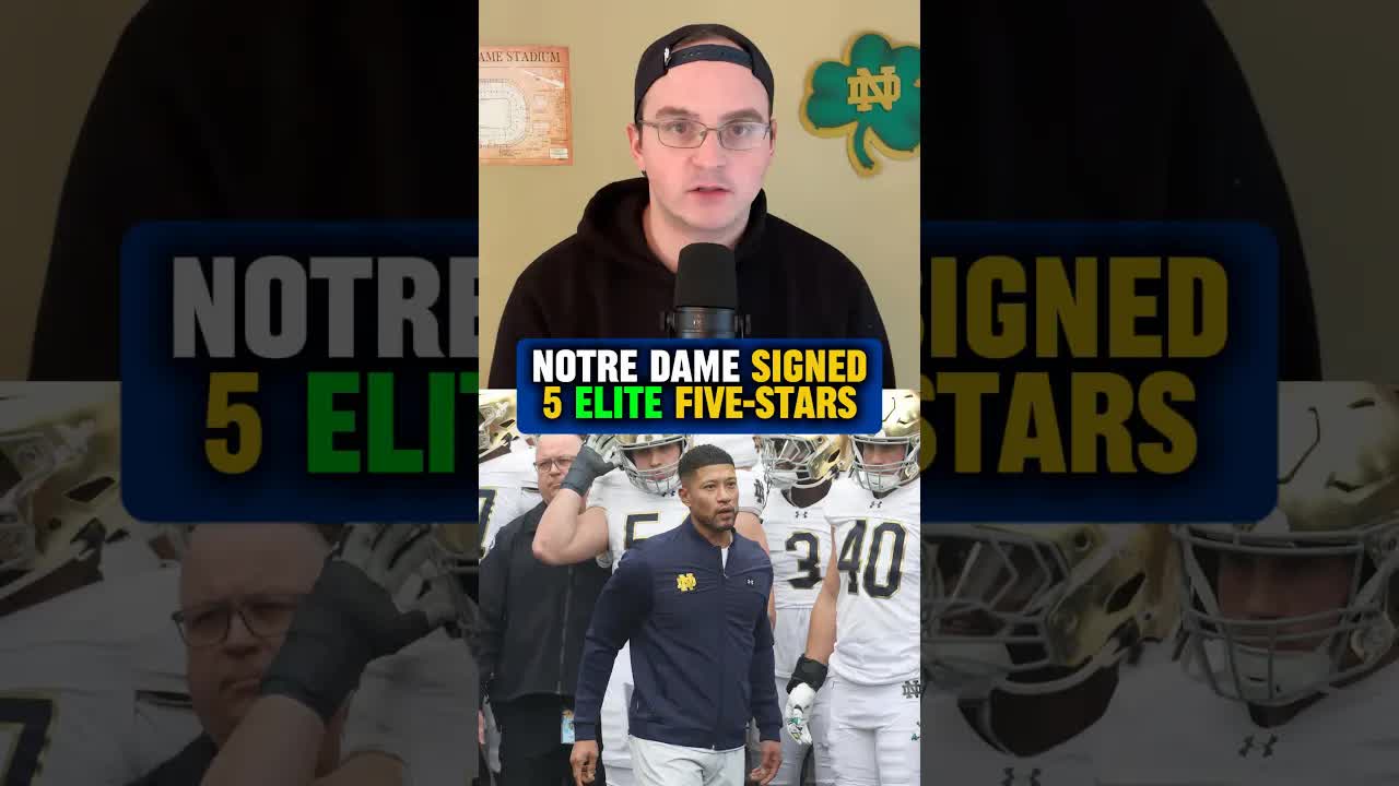 Marcus Freeman SILENCED the doubters with the 2026 #Irish class ☘️ #NotreDame #football #edit #short