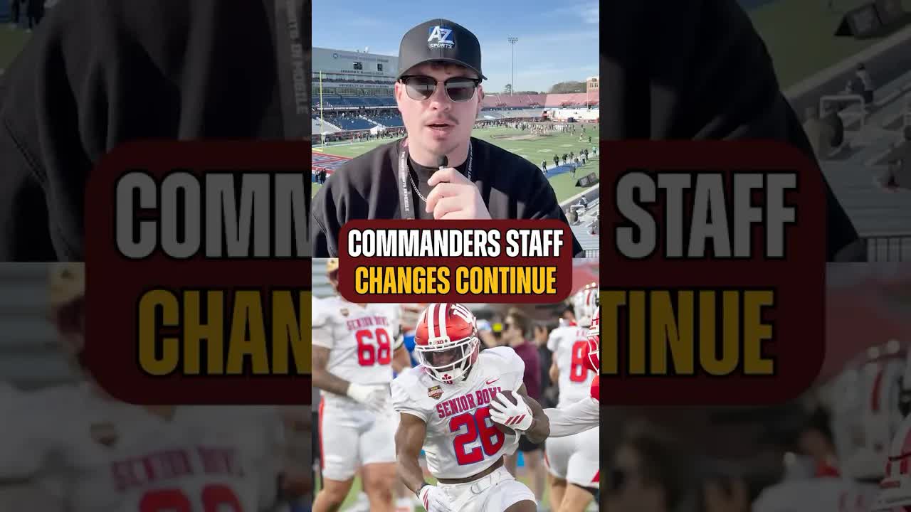 The #Commanders are staying very busy. #seniorbowl #nfldraft #nflcoach #nfloffseason #atozsports