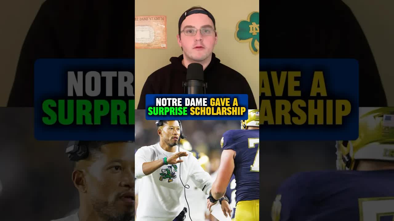 The #Irish may have their next elite late-bloomer recruit ☘️ #NotreDame #football #edit #shorts