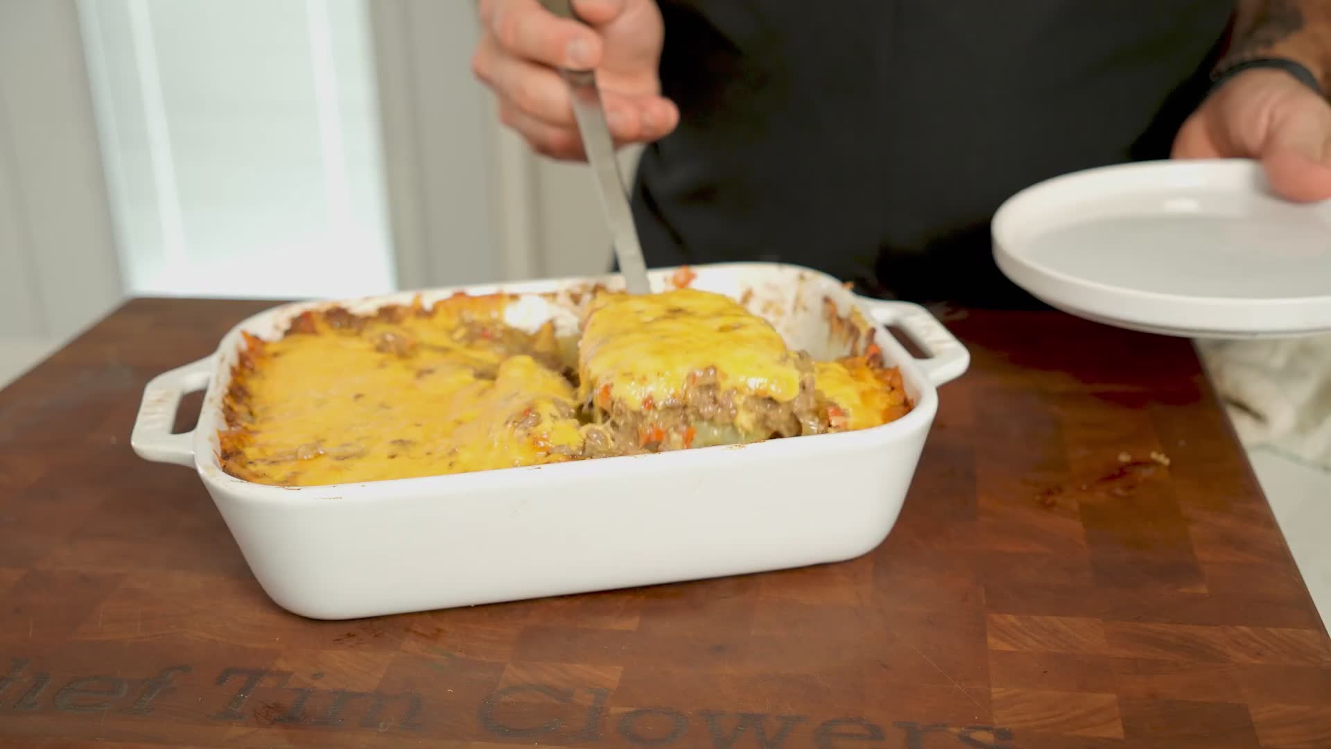 All the flavors of a cheeseburger baked into an easy family casserole
